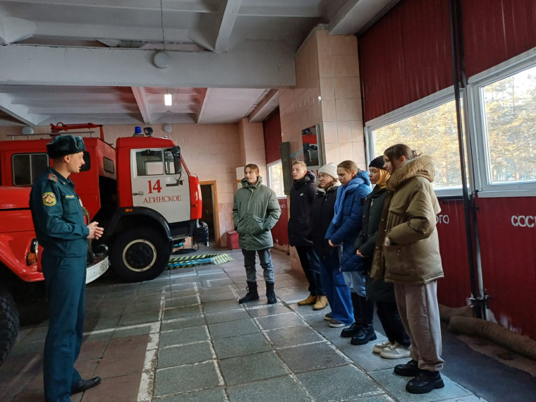 Профориентационная экскурсия в пожарную часть..